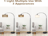 Arc Floor Lamp Remote, Modern LED Floor Lamp Dimmable Bulb, Boho Farmhouse Standing lamp W2738P227438