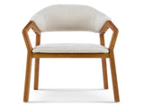Indoor Dining Chair Set of 2, Beige Chenille Upholstered Armchair with Sturdy Frame, 300lbs N779P370761B