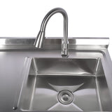 47.2 Inch Commercial Kitchen Prep & Utility Sink for Restaurant Kitchen Dual Bowl Style 51504696