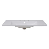 36''x18'' Bathroom Sink with Three Holes , Resin Bathroom Vanity Sink Top with N710P175752K