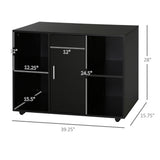 ZUN File Cabinet/ Storage cabinet-Black （Prohibited by WalMart） 70263561