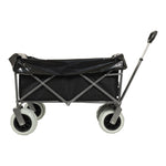 ZUN Beach Wagon with Big Wheels for Sand 500lbs capacity - All Terrain Steel Frame Utility Cart with 9" W2932P253147