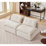 Modular Sofa,No Armrests,At will DIY,Soft Chenille Fabric,Neck W2108P261276