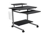 Compact Computer Cart With Storage, Espresso 36352791