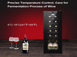 JC-34 115V 85W 1.2cu.ft/34l Electronic Wine Cabinet Cold Rolled Sheet Transparent Glass Door / 91489042
