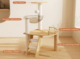 41.3" Modern Cat Tower, Wood Cat Tree Tower for Indoor Cats, Cat Treewith Sisal-Covered Scratching 42901436