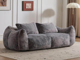 Giant Bean Bag Couch for Adults, Ultra Soft Fluffy Loveseat Bean Bag Sofa, Oversized Chase Lounge 54782712
