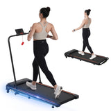 ZUN NEW Folding Walking Pad Under Desk Treadmill for Home Office -2.5HP Walking Treadmill With Incline 58557487