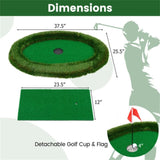 37.5" x 25.5" Oval Floating Golf for Pool Chipping 12508439