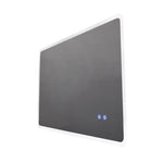 ZUN 24" W x30 " H Modern Wall Mounted LED Backlit Anti-Fog Rounded Rectangular Bathroom Mirror with US W1865108994