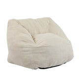 Olbia Indoor Bean Bag Chair, Beige Faux Fur N775P265556B
