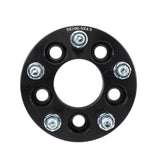 4pcs 1" Thick 5x100 to 5x114.3 Wheel Adapters 12x1.5 5x4.5 Black Spacers 15429016