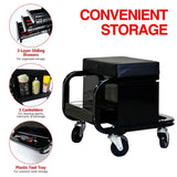 Heavy Duty Workshop Bench - Rolling Bench For Garages And Workshops With 360 Degree Swivel Wheels W1102P155523