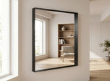32"x40" Bathroom Wall Mounted Mirror Vanity Rectangular Mirror with Deep Frame, Black 43346133