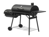 Barrel Charcoal Grill with Offset Smoker & Warming Rack, Outdoor BBQ Grill with 557 Sq. In. Grilling 02112676