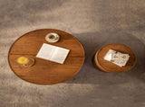 Round Rattan Coffee Table with Lift-Off Lid Storage, Hand-Woven Hemp Rope Trim, Boho-Chic Style, W3081P464721