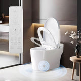 Smart Toilet Smart Bidet Toilet with Remote Control and Auto Open/Close Pump-assisted Flush Foot W1217P299517