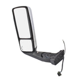 Front Left Chrome Power View Door Mirror with Turn Signal Light Fits for International Harvester 32371183
