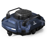 ZUN Cordless Robotic Pool Cleaner Pool Vacuum Self-Parking Dual-Motors LED Indicator 51865721