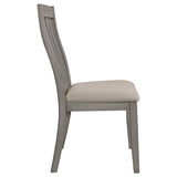 Grey Padded Side Chair B062P153692