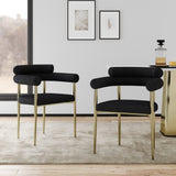 Woker Dining Chairs Set of 2, Mid-Century Modern Dining Chairs, Kitchen Dining Room Chairs, Round W1567139483