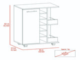 Bartlet 2-Shelf 6-Bottle Bar Cart with Division Black Wengue B06280452