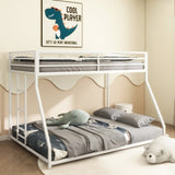 Same as B083P160614 Adam Sturdy Twin over Full Bunk Bed Metal White for Kids Adult, Low Profile B083P170884