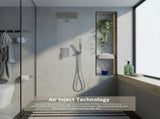 Male NPT Brushed Nickel Shower System, Shower Faucet Set for Bathroom Shower Fixtures with 12 Inch 71633519