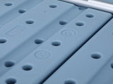 Medical Bathroom Safety Shower Tub Aluminium Alloy Bath Chair Transfer Bench with Back & Handle Blue 85785756