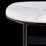 Small Coffee Table for Living Room,Modern Rock Beam Ceramic Coffee Table,Low Square Center Table W1911P268306