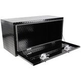 36 inch Heavy Duty Black Aluminum Tread Tool Box Truck Trailer Underbody StorageLocks With T-Handle W1239123722