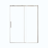 56-60"W x74"H Semi-Frame Single Sliding Shower Door,304 Stainless Steelin Polished Chrome W2965P277274