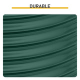 842ft Raised Garden Bed, Oval Galvanized Outdoor Planter Box, Metal Garden Bed for Planting 25828807