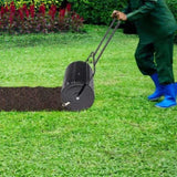 24 inch Compost Spreader for Lawn, Garden Peat Moss Roller with Double Side Latches, Powder Coated 66375361