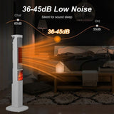 Fast Heating Oscillating Space Heater - 120&deg Wide Angle 30% Faster Warmth, 3D Flame, 5 Timer & 74413816
