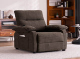019-160&degRecliner Chair for Elderly Seniors-Manual Push Back Reclining Chair with 8-Point Massage W2636P286682