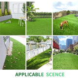 Artificial Grass Turf -3.3FTx32.3FT 0.8"Indoor/Outdoor Synthetic Fake Grass,for Garden yard 00957123