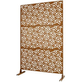 Outdoor & Indoor Privacy Metal Privacy 76" H48" W, Freestanding Decorative Privacy W465P193283