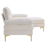 Three-Seat Simple And Stylish Indoor Modular Sofa Beige 82830683