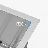 33"x21"x10"Farmhouse Apron Single Bowl Stainless Steel Kitchen Sink W2898P228896