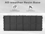 100 Gallon Outdoor Storage Deck Box Waterproof, Large Patio Storage Bin for Outside Cushions, Throw W2369P470779