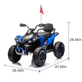 24V Kids Ride On Electric XL ATV W/parents Control,Four-wheel shock absorber,English storytelling W1578P228313