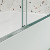 Bypass shower door, sliding door, with 1/4" tempered glass and Chromed finish 44-48"x70" W2122131038