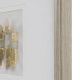 Off-White Natural Agate Double Mat Shadow Box Wall Decor See below B035P294482