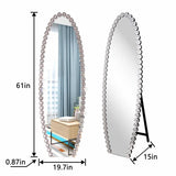 Crystal Full Length Mirror with Stand W3207P285433