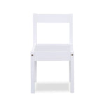 ZUN Della 3-Piece Solid Wood Kids Table & Two Chair Set, White B022P174731