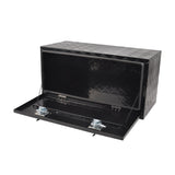 36''Black Aluminum Tool Storage Box Fit For Pickup Truck Bed Lock MT018004 17167141