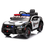 ZUN Licensed Dodge Charger,12v Kids ride on police car W/Parents Remote Control,anti-collision W1396P172631