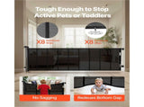 Retractable Baby Gate, Expands Up to 163.3 Inches Wide, 39 Inches High, Reinforced with Fiberglass 26806186