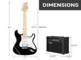 GST Stylish H-S-S Pickup Electric Guitar Kit with 20W AMP Bag Guitar Strap 46732167
